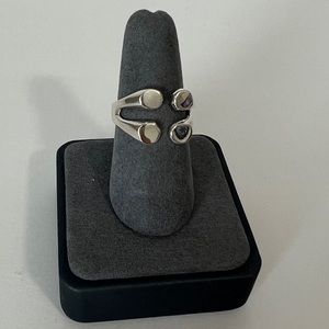 Adjustable ring for women, 925 silver made in Mexico